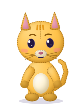 A plush cat